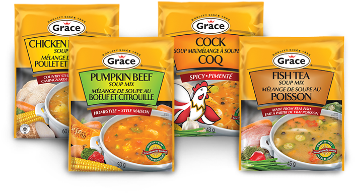 Grace Soups Are A Quick, Delicious And Versatile Meal - Grace Soup Mix Cock Spicy - (pack Of 12) - Pack Of (766x412), Png Download