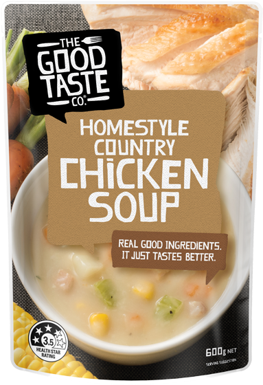 Homestyle Country Chicken Soup 600g - Good Taste Soup (400x577), Png Download