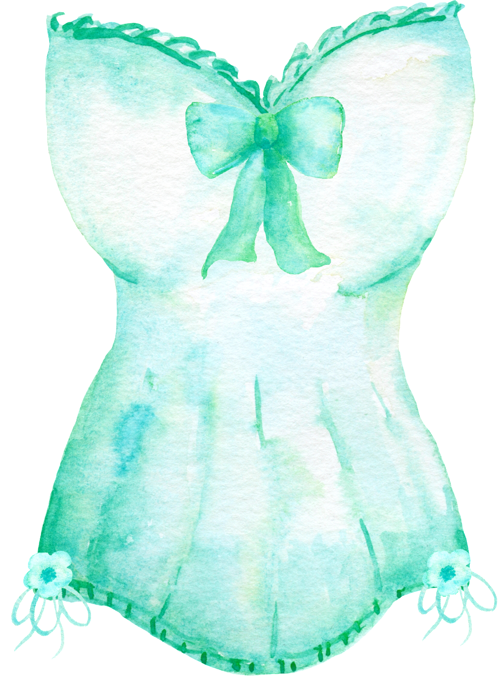 Aqua Vestido Cartoon Png Transparente - Dress (1024x1391), Png Download