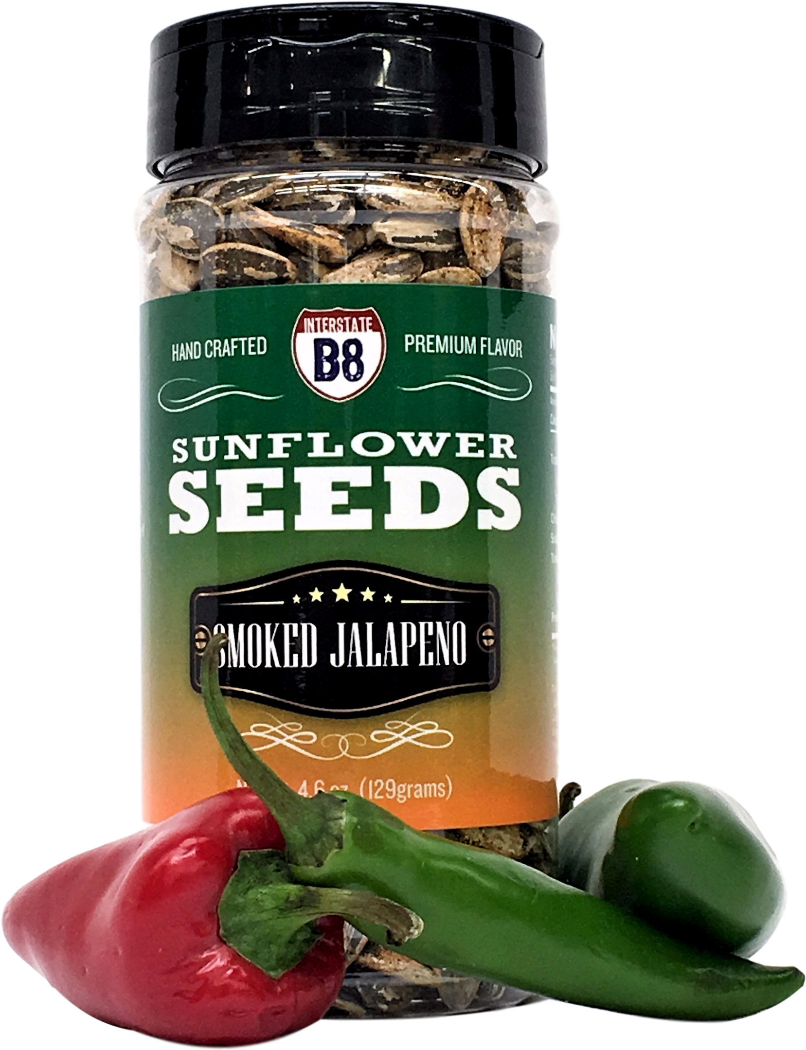 Smoked Jalapeno Sunflower Seeds - Jalapeño (1773x2365), Png Download