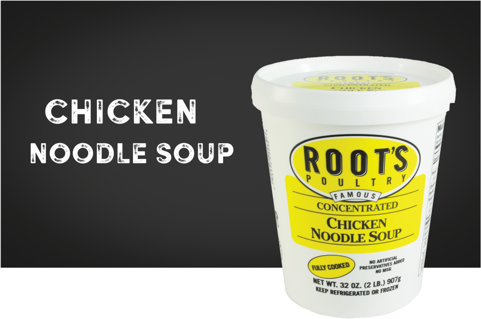Noodle Soup - Roots Poultry Shredded Chicken (954x640), Png Download