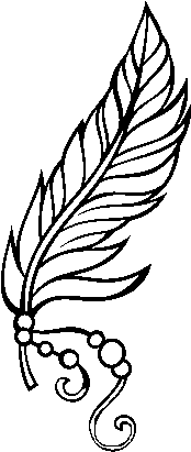Dibujo De Pluma Apache Para Colorear - Pena De Indio Desenho (600x470), Png Download