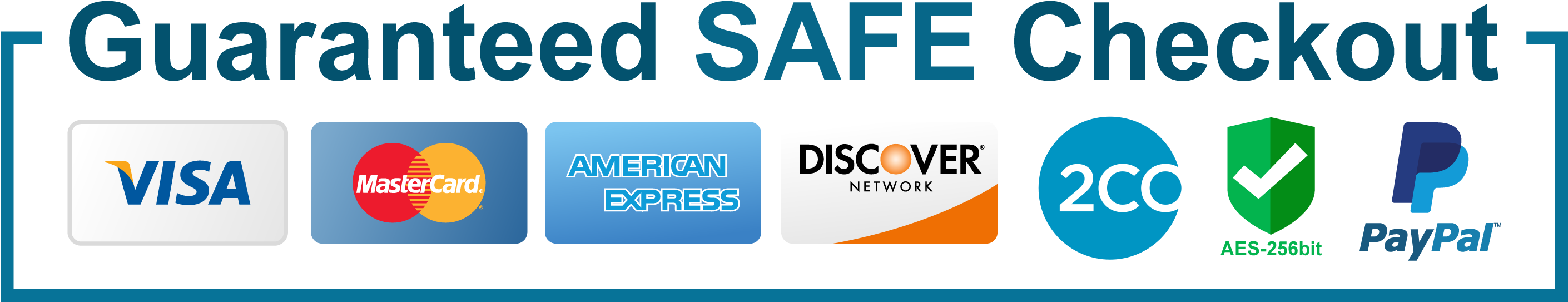 Add To Cart - Credit Card Trust Badges (2953x591), Png Download