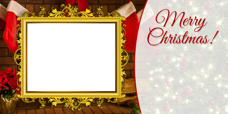 Drs Christmas Card Template Cutout 3 - Christmas Card Layout Png (800x400), Png Download