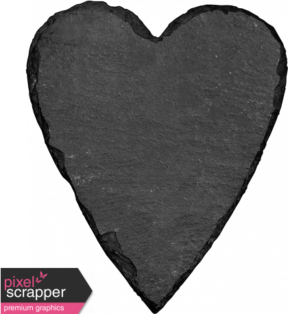 Tiny, But Mighty Chalkboard Heart - Digital Scrapbooking (456x456), Png Download