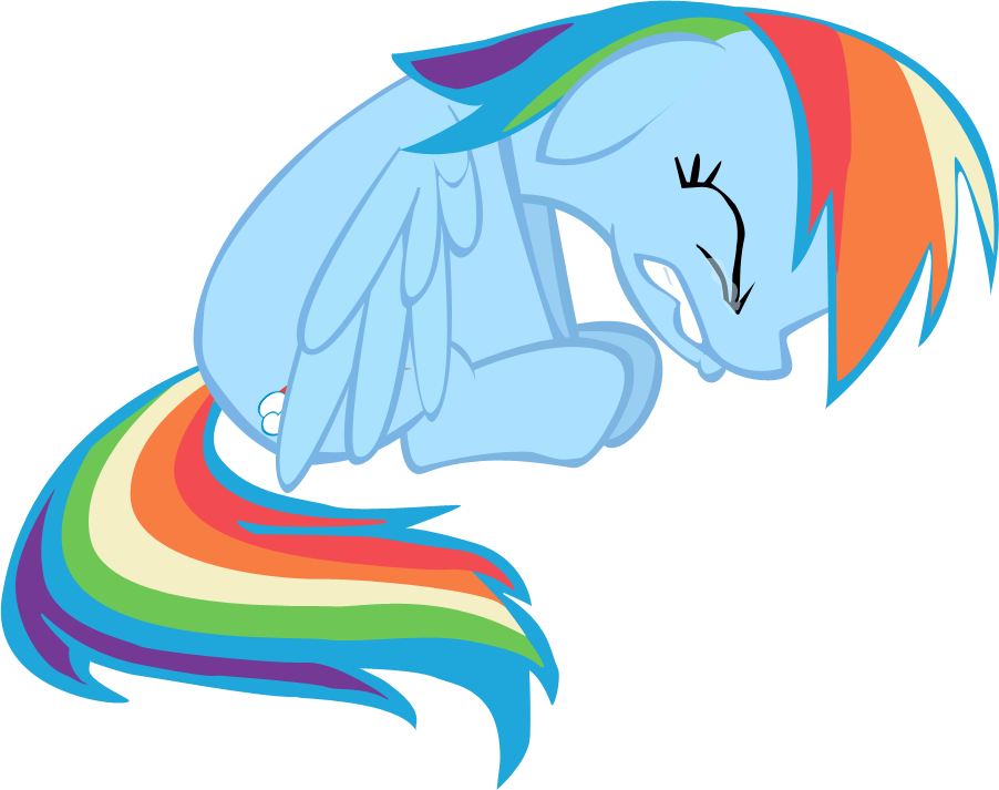 100kib, 902x713, Rainbow Dash Crying By Thelawn-d4gom9i - Mlp Rainbow Dash Sad (902x713), Png Download