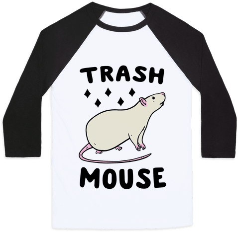 Trash Mouse Baseball Tee - Mess With Crabo You Get A Stabo Shirt (484x484), Png Download