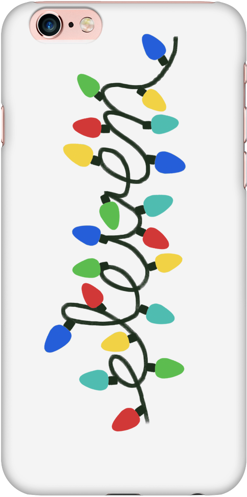Eleven Christmas Lights Phone Case Inspired By Stranger - Tasse Des Lit-elf (1024x1024), Png Download