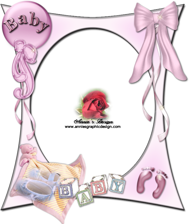 Baby Frame, Designer Frames, Annie Rose, Baby Girl - It's A Baby Girl (700x800), Png Download
