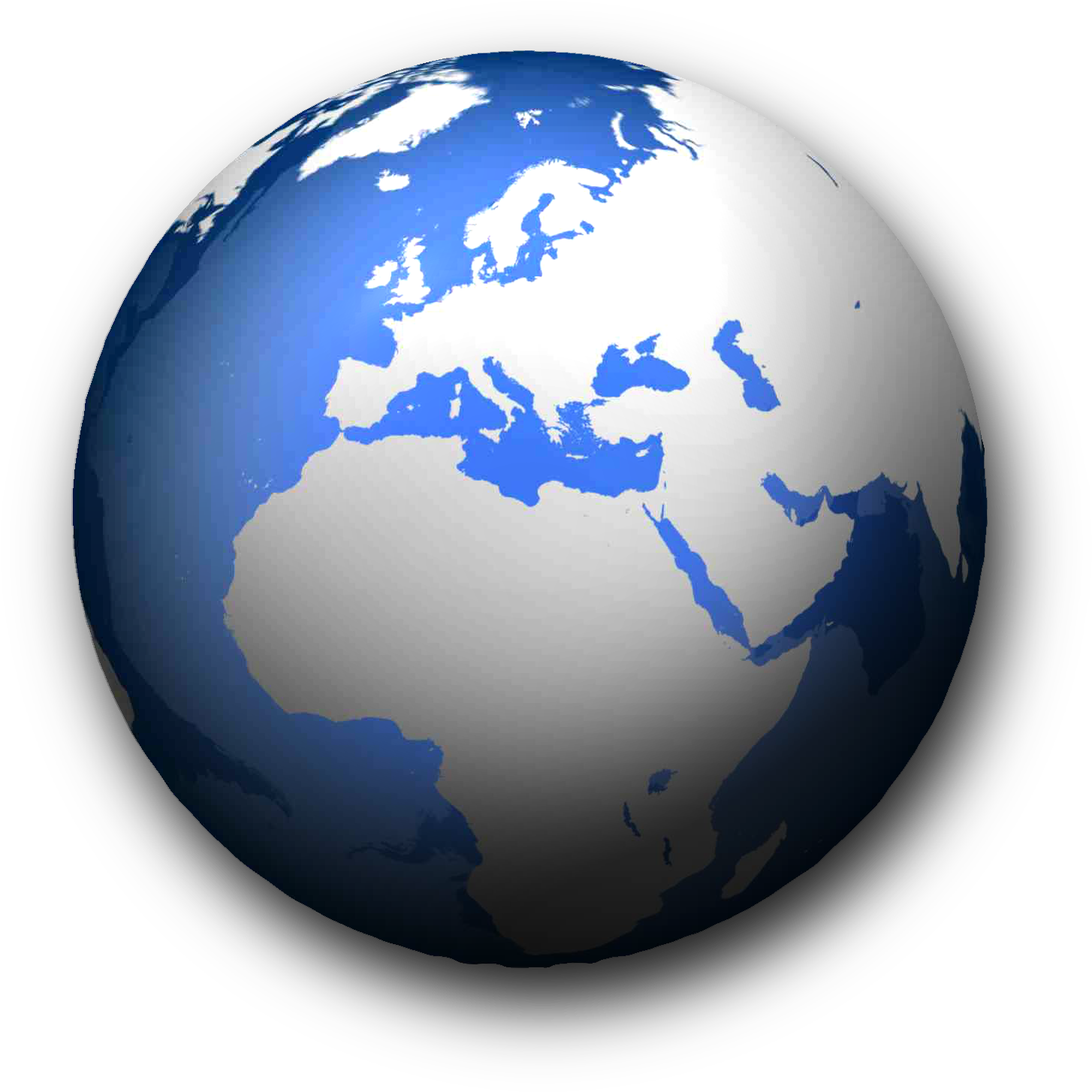 Earth Globe Png - Globe Middle East Png (1572x1593), Png Download
