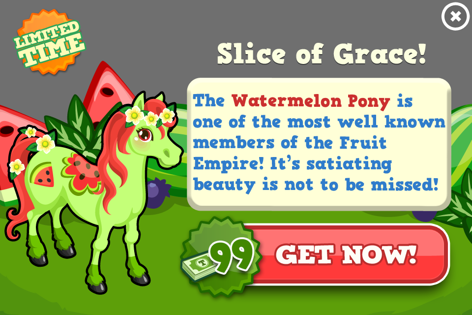 Watermelon Pony Modal - Really Cool Grandma Looks Like! Orn (960x640), Png Download