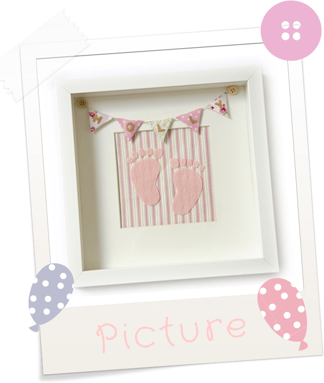 Image Of Personalised Baby Bunting Frame - Polka Dot (665x900), Png Download