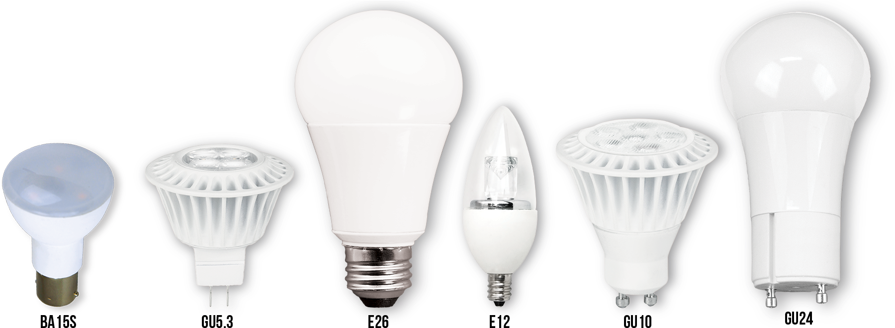 Led Light Bulbs - Incandescent Light Bulb (1824x707), Png Download