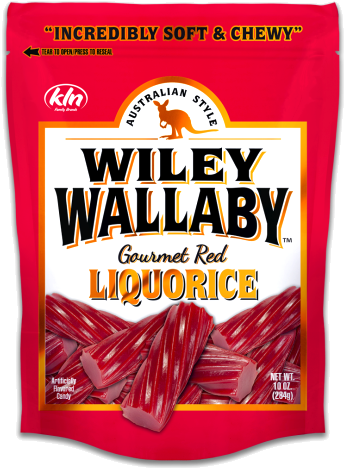 Red Australian > Cherry Twizzlers Pull'n Peel > Strawberry - Wiley Wallaby Licorice (500x500), Png Download