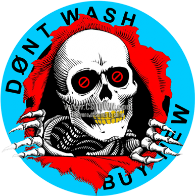 Wholesale Biker Chick Skull Iron On Rhinestone Transfer - Powell Peralta Grip Tape (450x450), Png Download