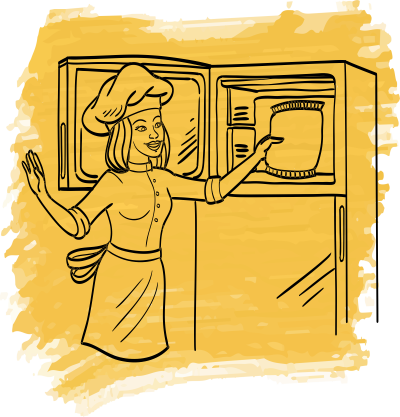 Distribuir Os Pães De Queijo Em Uma Assadeira,deixando (400x417), Png Download