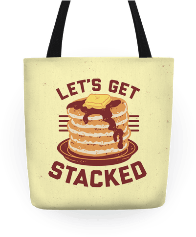 Let's Get Stacked Tote - Let's Get Stacked Tote Bag: Funny Tote Bag From Lookhuman. (484x484), Png Download