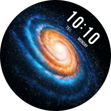 Galaxia Watch Face Preview (360x360), Png Download