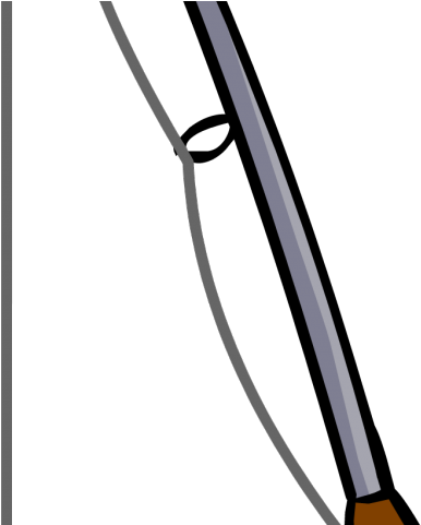 Fishing Pole Clipart Hook - Fishing Rod (640x480), Png Download