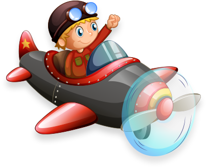 Go To Image - Vintage Pilot Clip Art (405x329), Png Download