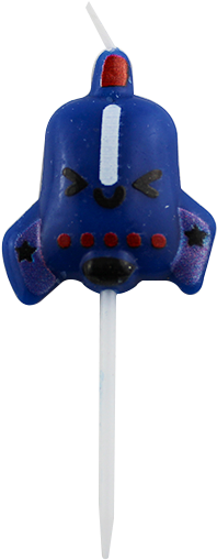 Spaceship, Rocket And Plane Cartoon Birthday Candles - Helicopter (1000x1000), Png Download