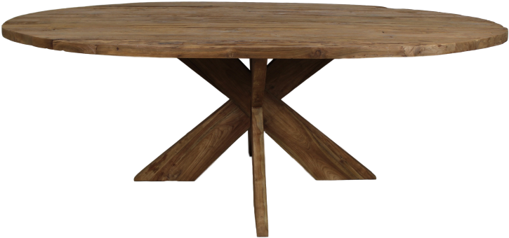 Oval Table - Cm - Natural Erosion - Old Teak - Ovale Tafel - 220x110 Cm - Blank Erosie - Teak - Hsm (800x533), Png Download