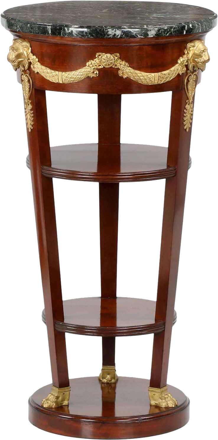 French Empire Antique Stand Side Table C - Paris (1490x1490), Png Download