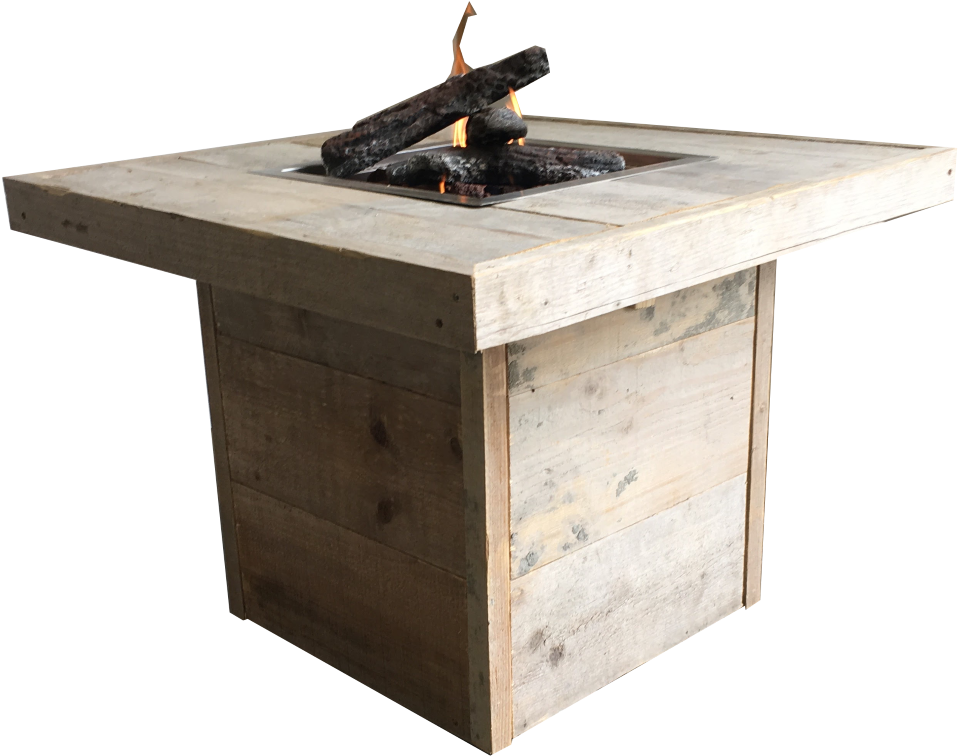 Enjoy Vuurtafel Leaf Oud Steigerhout (1000x1000), Png Download