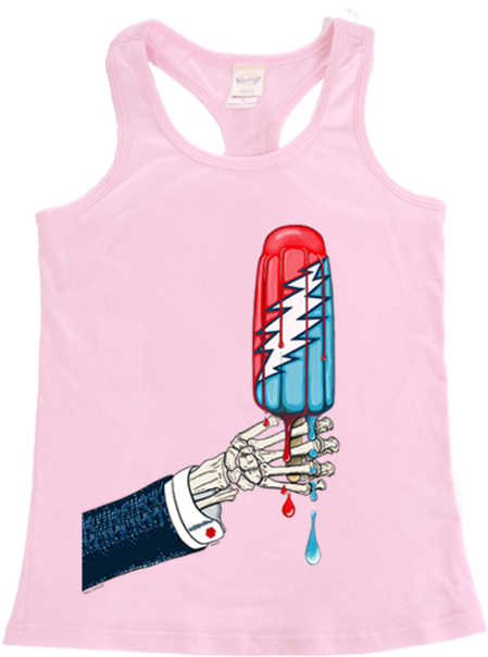 Grateful Dead Rocket Pop Toddler Girls Racerback Tank - Coral Fleece Blanket (620x620), Png Download