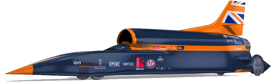 Bloodhound Ssc - Carro Com Turbina De Aviao (896x268), Png Download