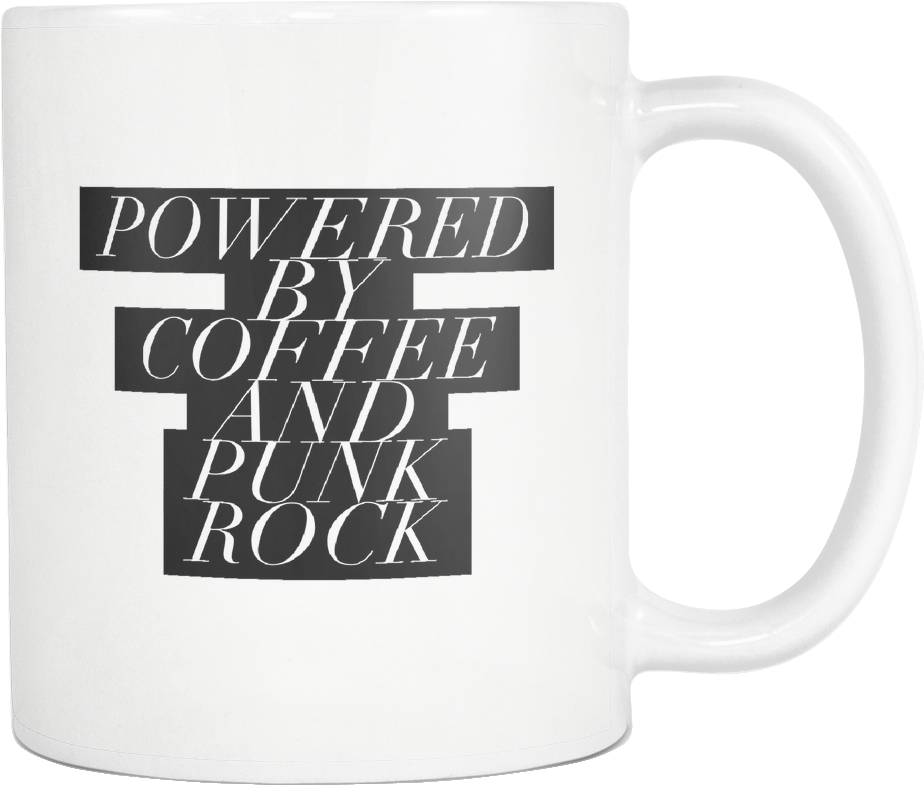 Powered By Coffee And Punk Rock - Punk Rock (1024x1024), Png Download