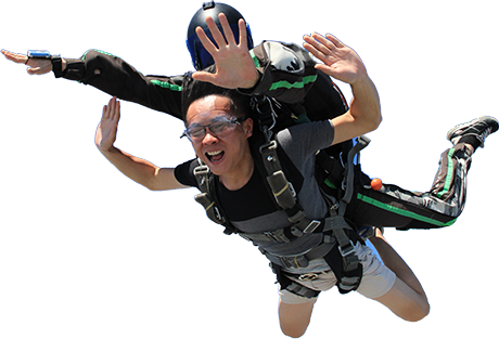 Parachuting (460x313), Png Download