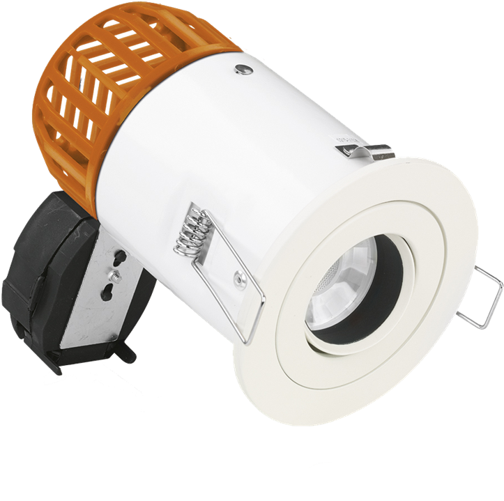 Completing The Efd™ Range This Adjustable, Fire Rated, - Aurora Compact Fire Rated Downlight Fixed White Au-dlm901w (800x800), Png Download
