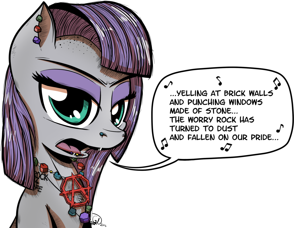 Gray Day, Green Day, I Can't Believe It's Not Idw, - My Little Pony Punk (1280x984), Png Download
