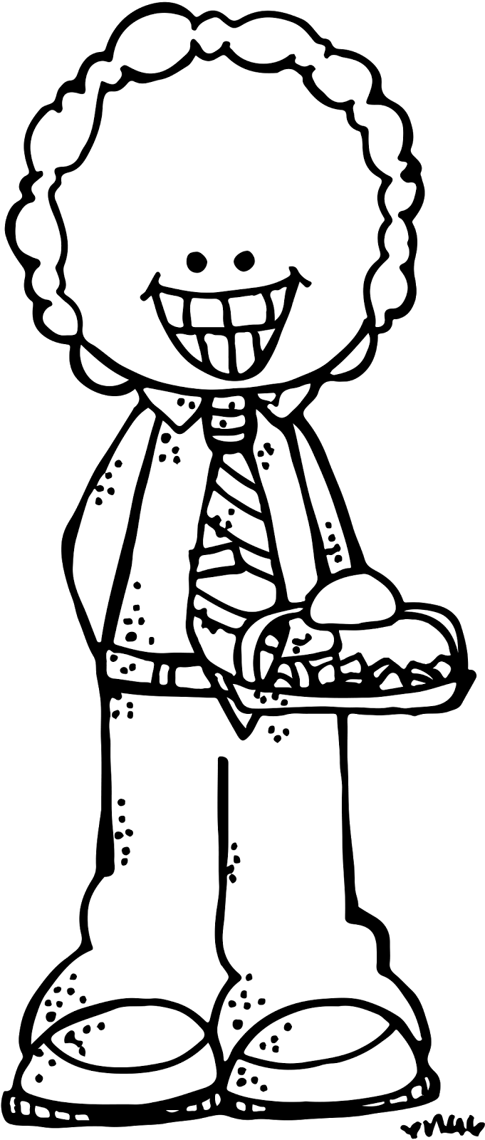 Image Result For Melonheadz Black And White Sacrament - Melonheadz Boy For Coloring (681x1600), Png Download