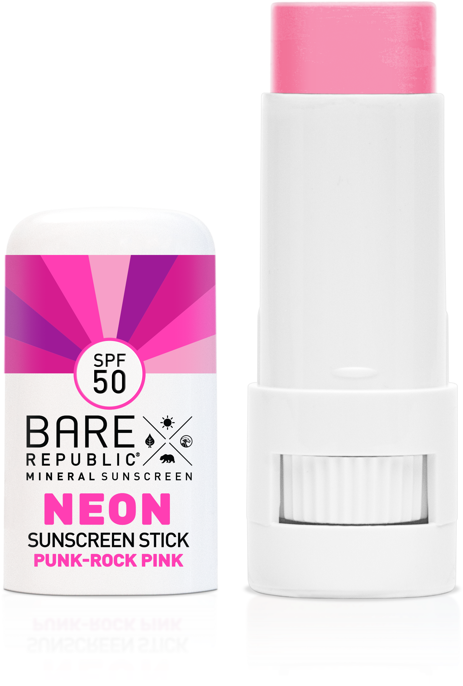 Mineral Spf 50 Neon Sunscreen Stick (2400x2400), Png Download