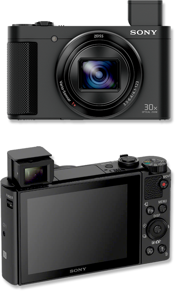 Olympus Em5 Mk Ii User Report - Sony Cyber-shot Dsc-hx90v - Digital Camera - Compact (569x945), Png Download