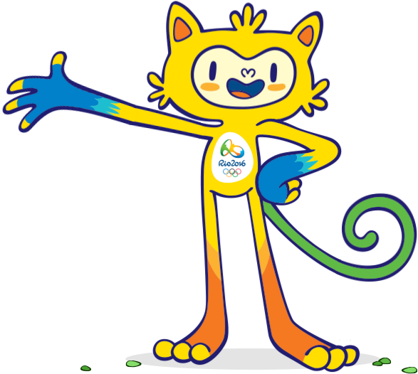 Look Me On Olympic World Rio Mascots - 2016 Rio Summer Olympic Games (587x526), Png Download