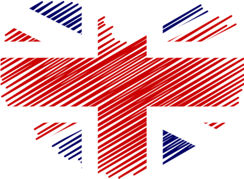 United Kingdom Heart Flag - Flag (480x480), Png Download
