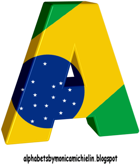 Alfabeto De Brasil Com Formas Geométricas Em Png - Alphabet (500x567), Png Download