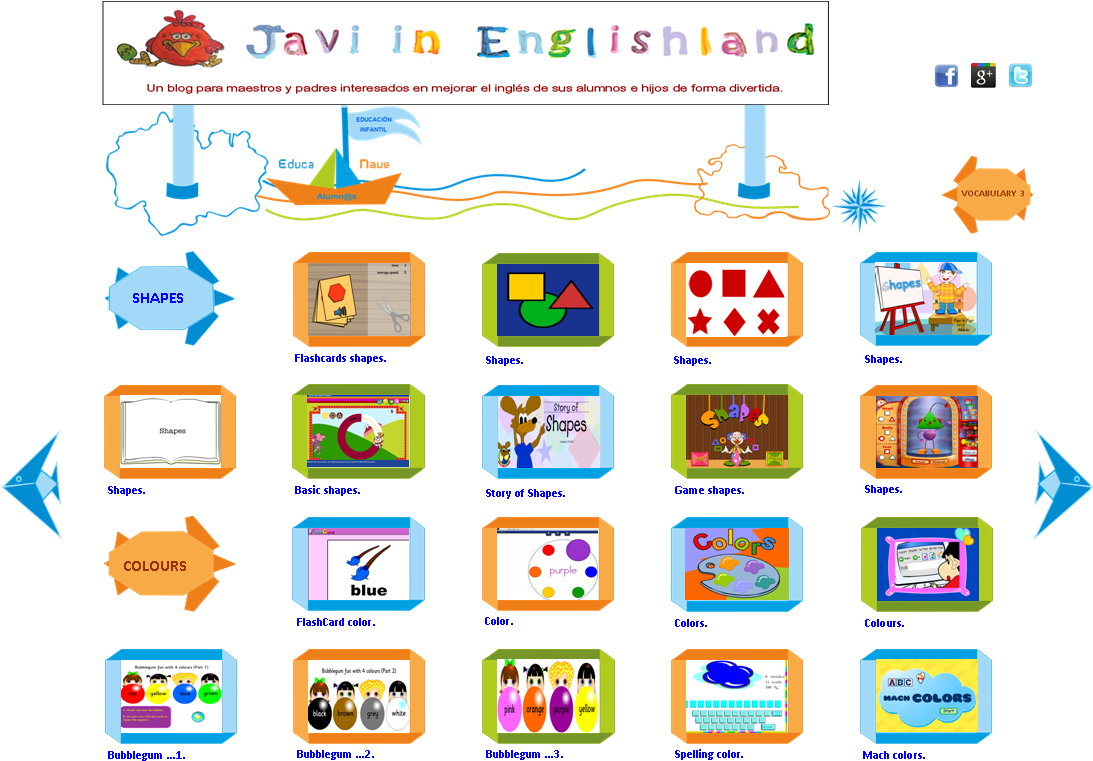Los Colores Y Las Formas Geometricas En Inglés Para - Colores Y Formas En Ingles (1092x781), Png Download