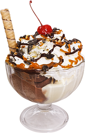Sorveteria Fica Frio - Imagens De Um Sundae (284x451), Png Download