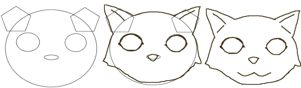 Webgrafía - Dibujos A Base De Figuras Geometricas (600x200), Png Download