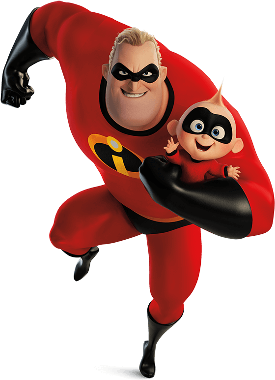 Incredible & Jack-jack - Mr Incredible And Jack Jack (600x794), Png Download