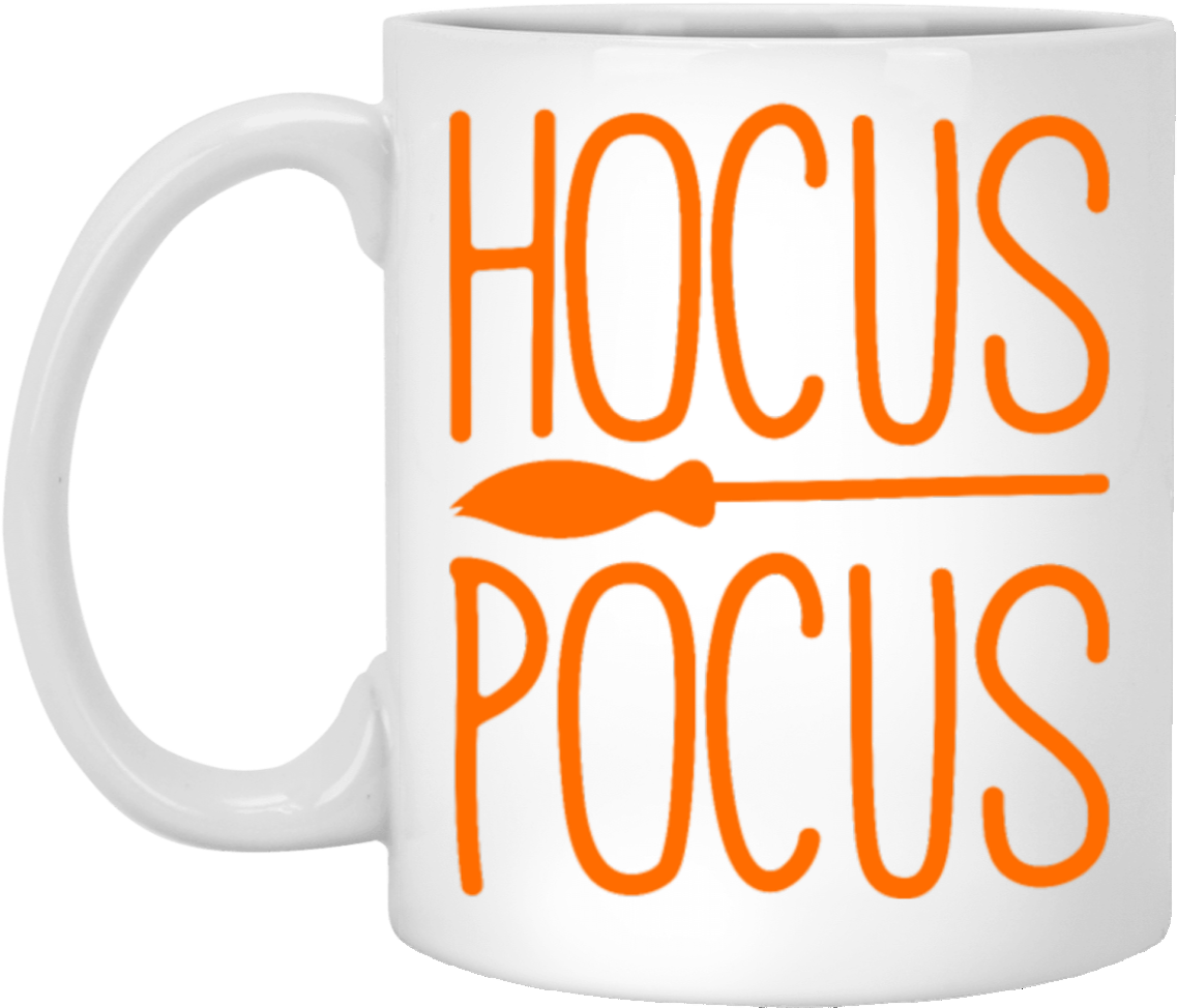 108 Hocus Pocus Broomstick Witch Spooky Ironic - Mug (1155x1155), Png Download