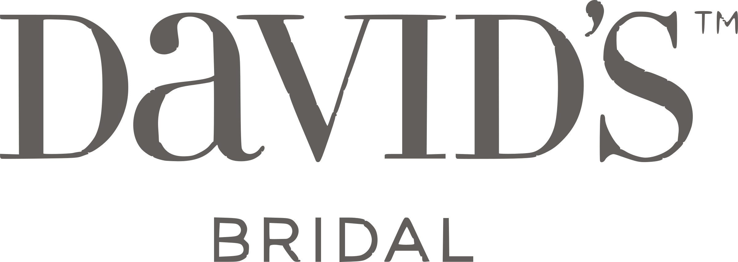 David's Bridal Logo Png Transparent - David's Bridal Logo (2400x852), Png Download