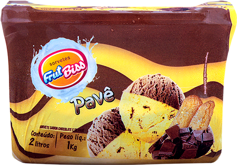 Pote 02 Litros Pavê - Frutbiss (600x600), Png Download