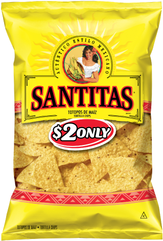 Santitas Chips (334x483), Png Download