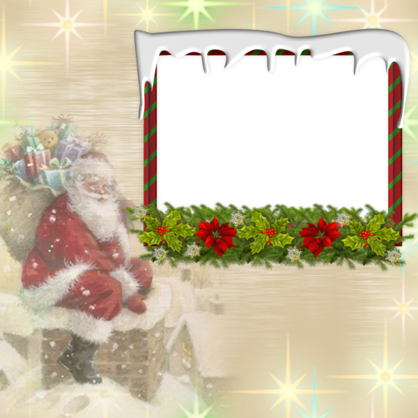 0, - 18 Christmas Cards - Santa (600x600), Png Download