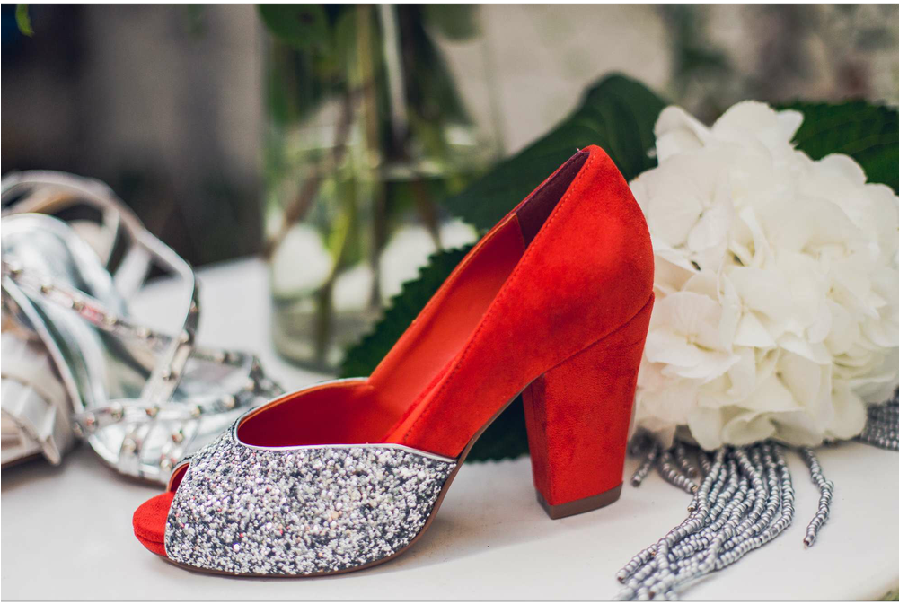 Pearlandstud Shoes Bridal Silver Glitter 1 1 - Silver (1000x1000), Png Download